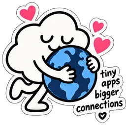 The cloud with little apps around it. It says: tiny apps, bigger connections