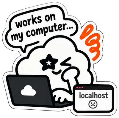 The Tiniest Cloud mascot, a small white cloud